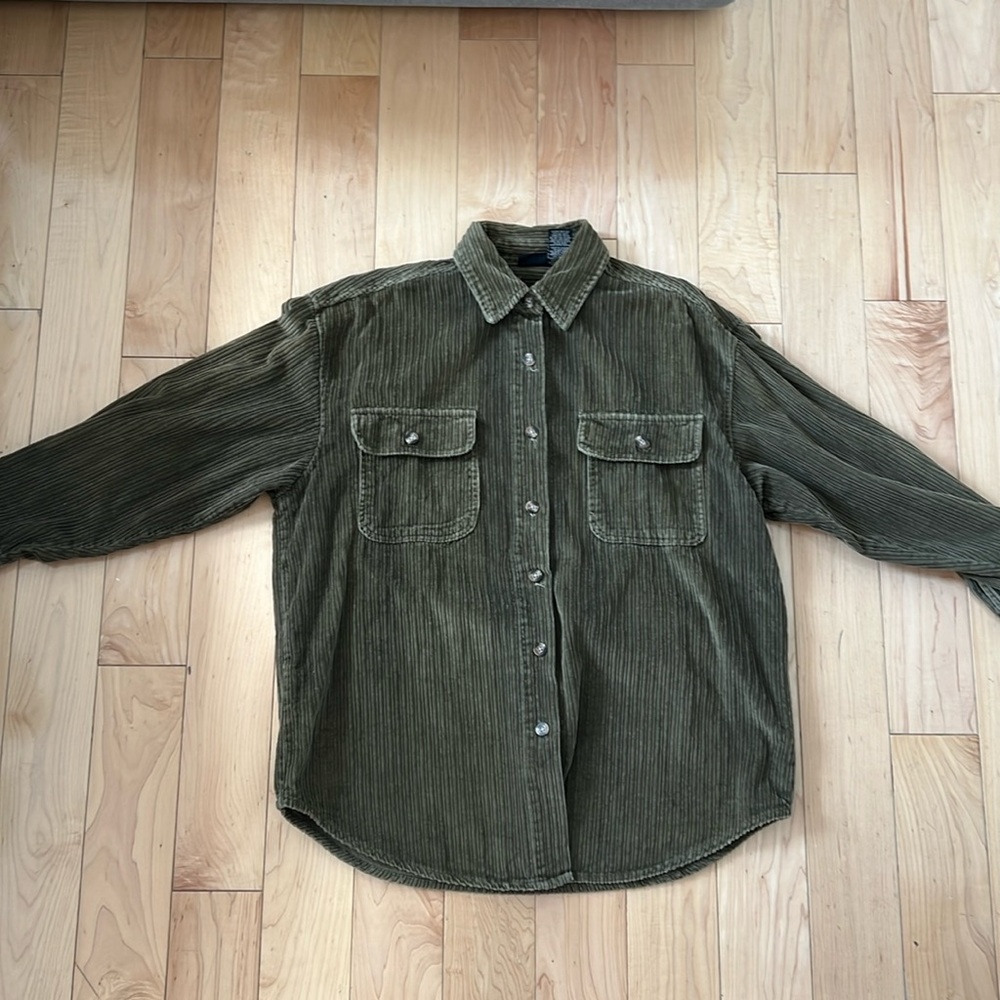 Unisex Corduroy Button Down